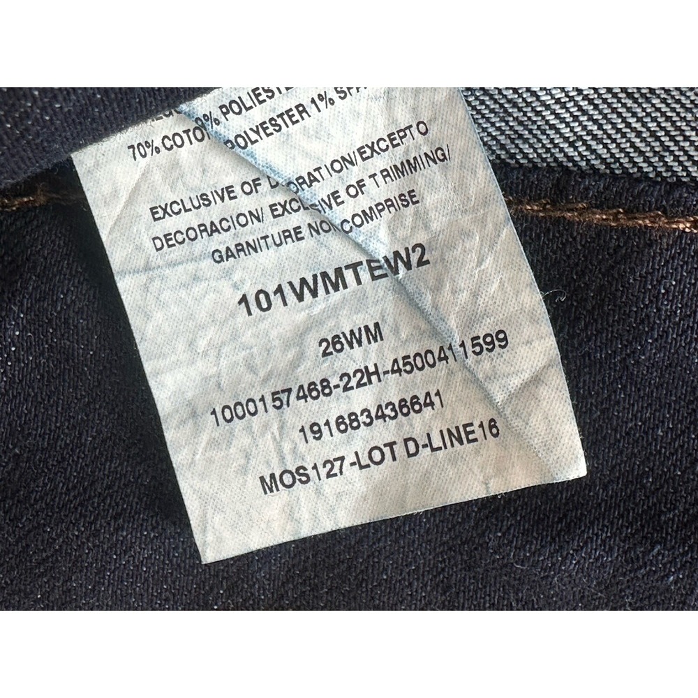 Womens Size 26W Lee Mid Rise Straight Leg Blue Denim Jeans Regular Fit - Picture 7 of 8